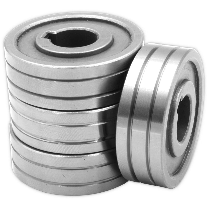 Wire feeder roll 30x10x10mm Steel / Aluminum 0,6mm / 0,8mm / 1,0mm