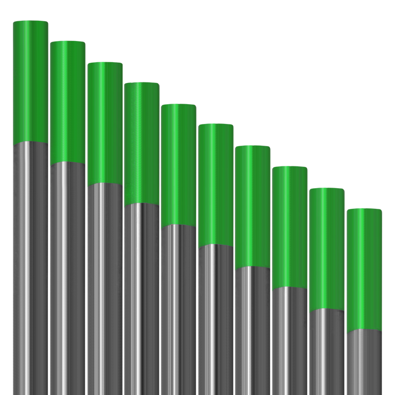 Paquete de 10 electrodos de tungsteno verde Vogelmann