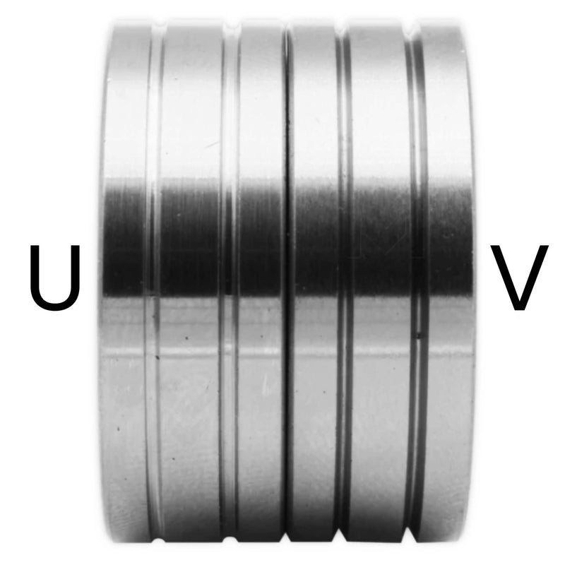 Wire feeder roll 4RN 30x10x12mm Steel / Aluminum 0,6mm / 0,8mm / 1,0mm / 1,2mm / 1,6mm