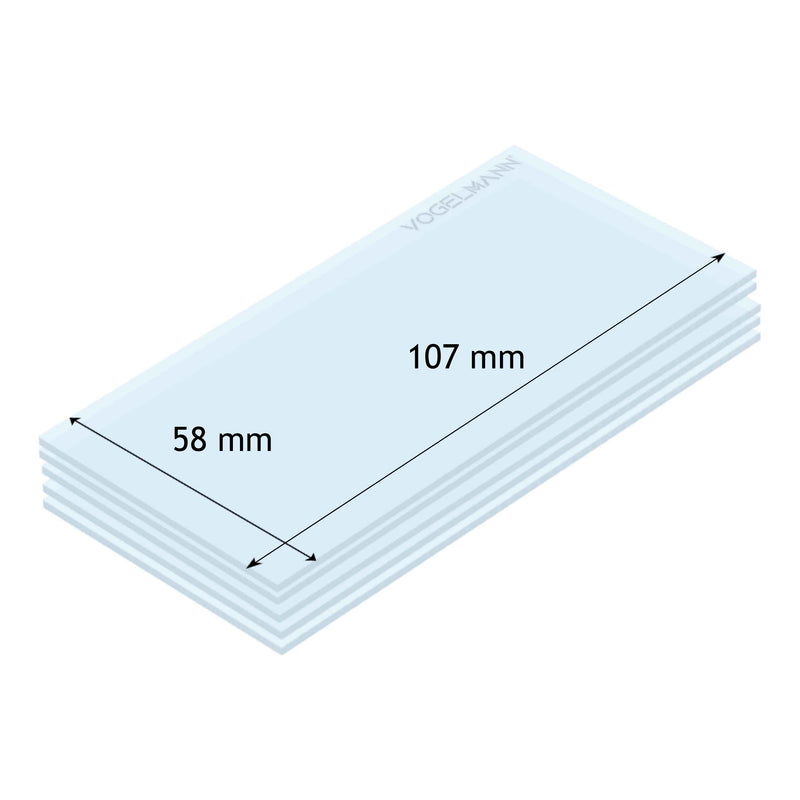 58x107 Spare Protective Lens Pack of 5 Vogelmann