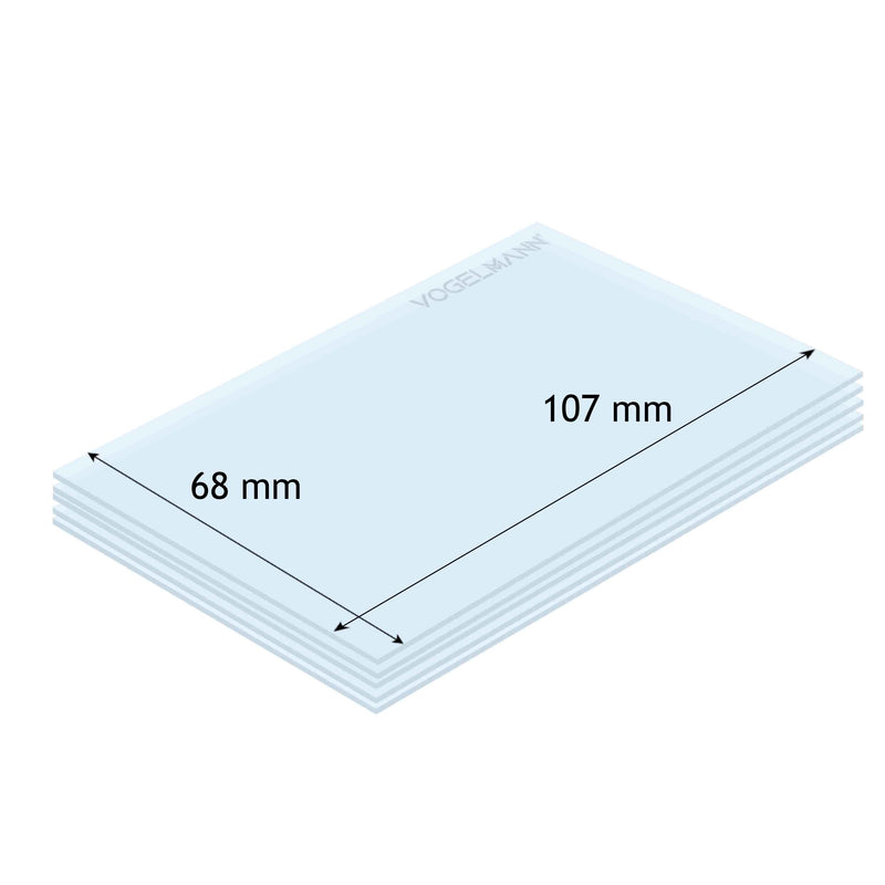 68x107 Spare Protective Lens Pack of 5 Vogelmann