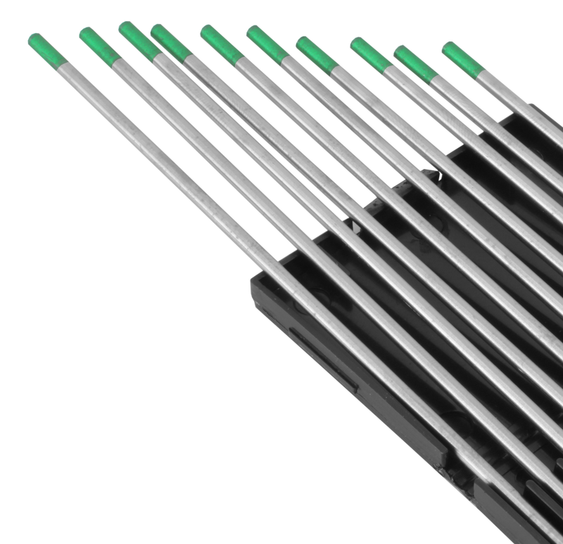 Paquete de 10 electrodos de tungsteno verde Vogelmann