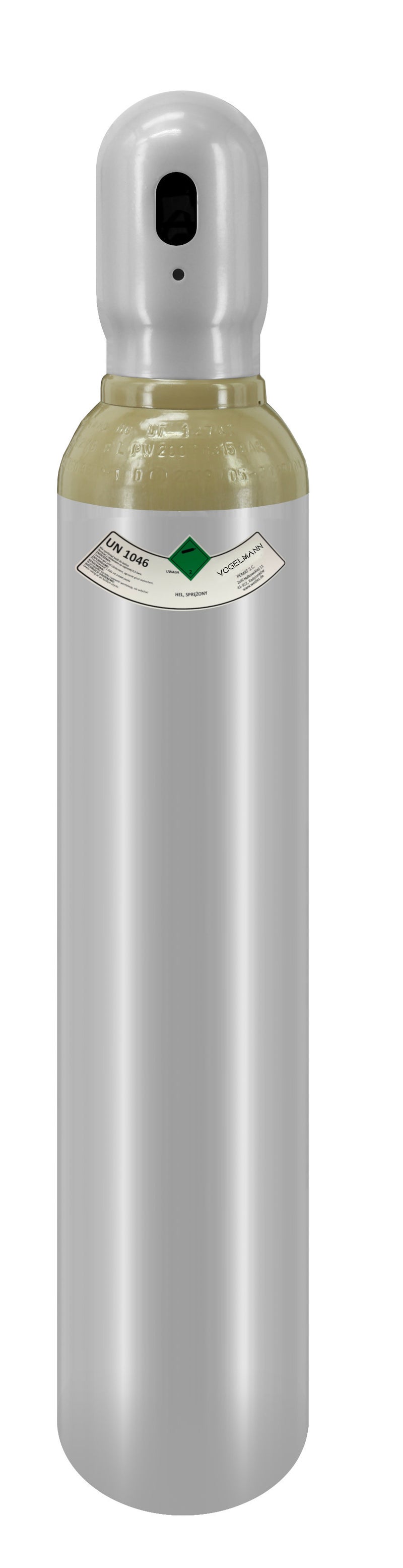 Helium full gas cylinder 8L 1,5m3 Vogelmann